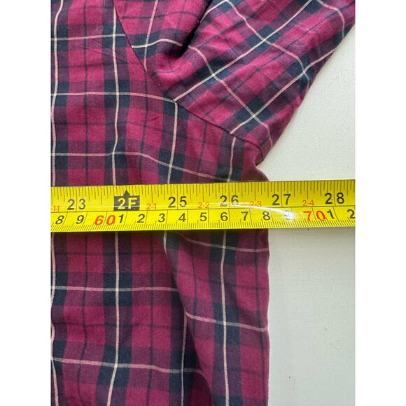 ELY Cattleman Men XXL  Red Plaid  Pearl Snap Long Sleeve Button Shirt Western - Picture 5 of 6